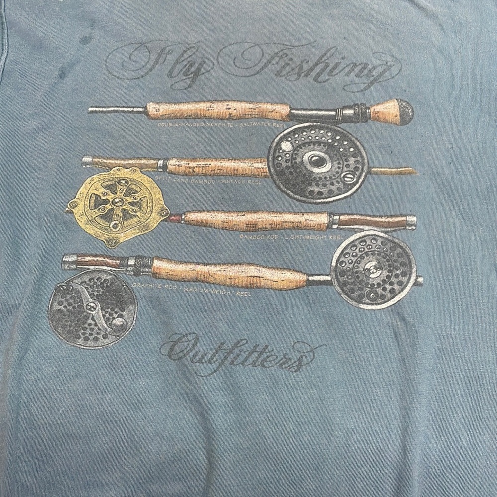1990 fishing t shirt single stitch